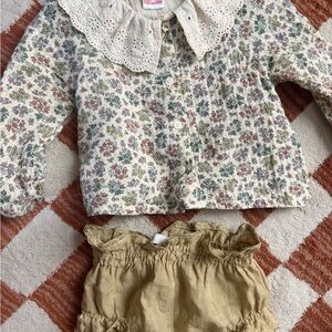 Zara Floral Matching Set in Cream, Yellow, Pink, Green
